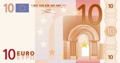 Front of 10 Euro Banknote