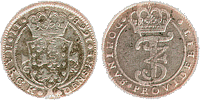 © Schou Web Coins 2002. Chr. III 2 Mark 1668 (Holger Hede 115) kv. 1-1+. Ejes af Schou Web Coins, købt af Kurt Guldborg Larsen den 03. februar 2002.